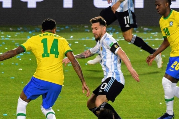 Kavga ile başlayan ma&ccedil;ta Arjantin, Brezilya'yı 1-0 mağlup etti