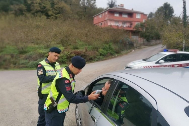 Jandarma trafik ekiplerinden yoğun denetim