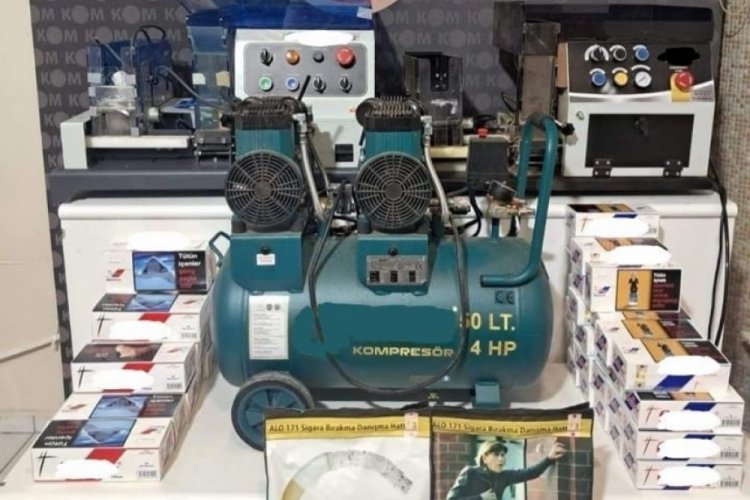 Kırıkkale'de 1 milyon 260 bin dolu makaron ele ge&ccedil;irildi