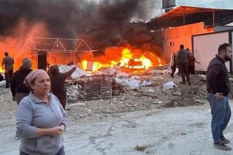 Hatay'da &ccedil;adırda &ccedil;ıkan yangın b&uuml;y&uuml;k korku yarattı