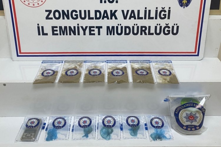 Zonguldak'ta polisten uyuşturucu operasyonu