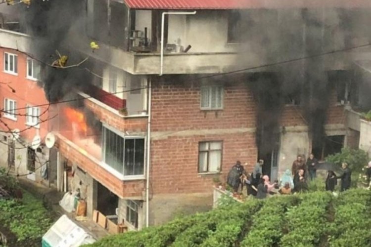 Rize'de elektrikli battaniye yangına sebep oldu! 1 &ouml;l&uuml;