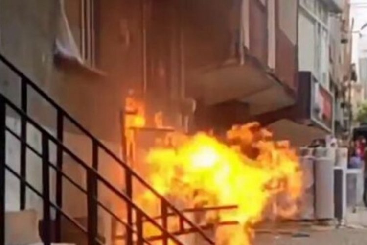 İstanbul'da patlamanın sebebi sprey kutuları &ccedil;ıktı!