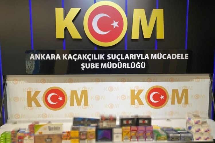 Ankara'da t&uuml;t&uuml;n operasyonu: 450 bin dolu makaron ele ge&ccedil;irildi