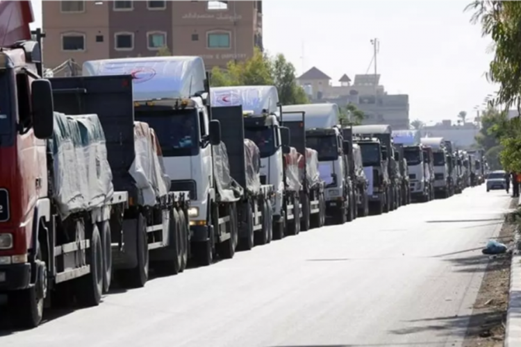 Arjantin'de toplanan insani yardım malzemeleri Gazze'ye g&ouml;nderildi