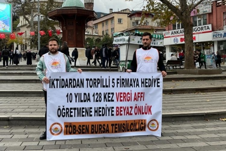 T&Ouml;B-SEN Bursa: Buradan onları &Ouml;ğretmenler G&uuml;n&uuml;'nde protesto ediyoruz