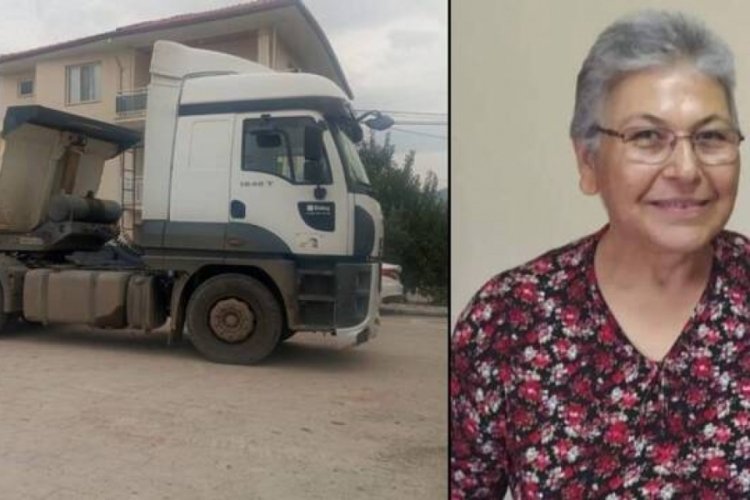 Manisa'da yaşlı kadın hafriyat kamyonunun altında kaldı