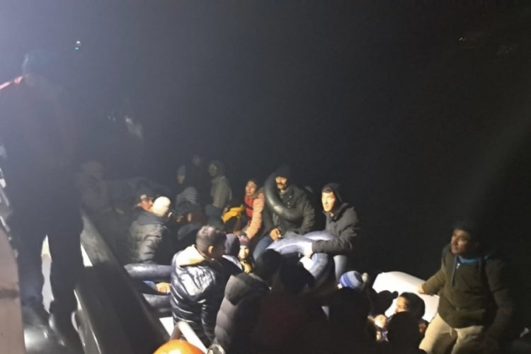 &Ccedil;anakkale'de 101 ka&ccedil;ak g&ouml;&ccedil;men yakaladı