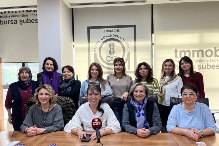 TMMOB Bursa İKK Kadın &Ccedil;alışma Grubu: Kadına Şiddet İnsan Hakları Su&ccedil;udur!&nbsp;