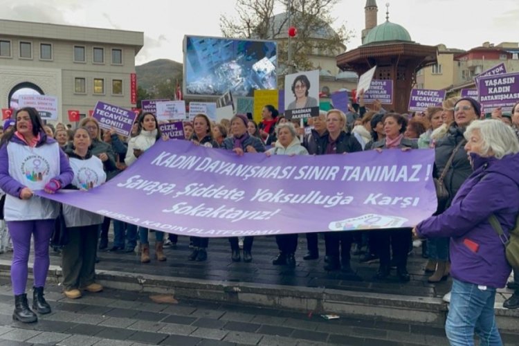 Bursa Kadın Platformu sokaklarda! 'Kadın dayanışma sınır tanımaz'