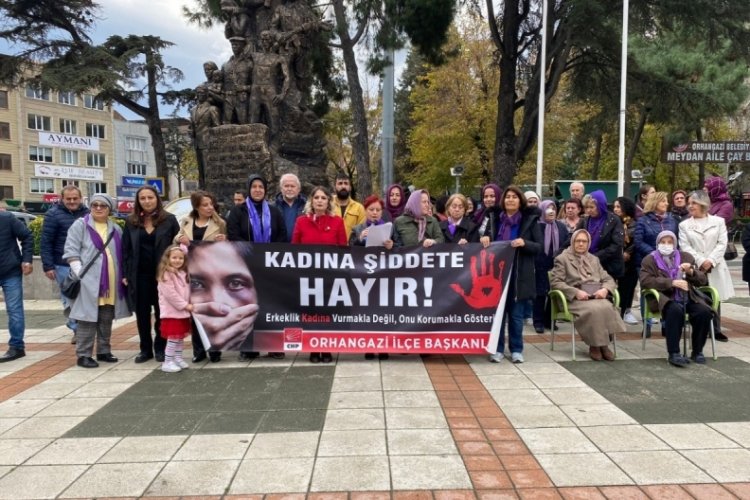CHP Orhangazi Kadın Kollarından "Kadına Şiddete Hayır"