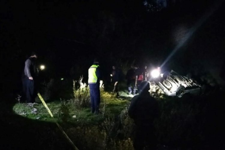Osmaniye'de otomobil dere yatağına d&uuml;şt&uuml;: 1 &ouml;l&uuml;, 3 yaralı