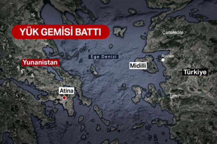 Midilli a&ccedil;ıklarında b&uuml;y&uuml;k facia! 14 kişiyi taşıyan gemi battı