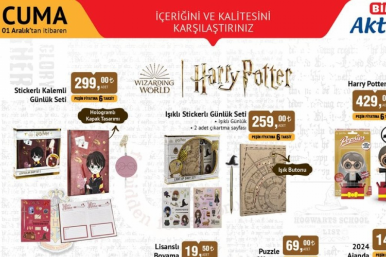 Harry Potter fanları &ccedil;ıldıracak! BİM'de Harry Potter r&uuml;zgarı