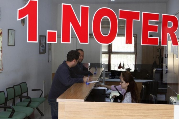 N&ouml;bet&ccedil;i noterlerde 2 milyon 374 bir işlem yapıldı