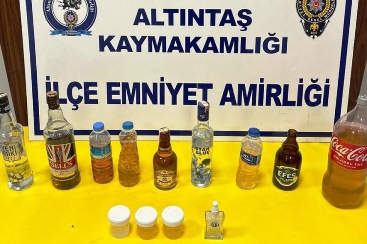 K&uuml;tahya'da sahte alkol operasyonu