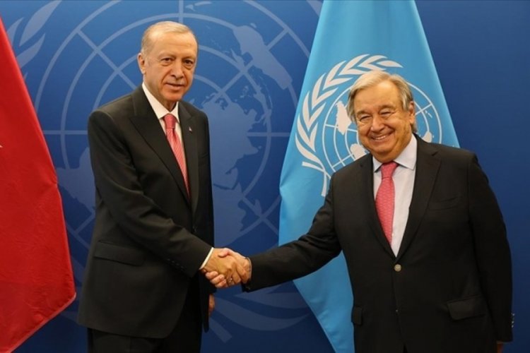 Erdoğan, BM Genel Sekreteri Guterres ile g&ouml;r&uuml;şt&uuml;
