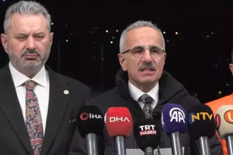 Bakan Uraloğlu FSM k&ouml;pr&uuml;s&uuml;nde inceleme yaptı!