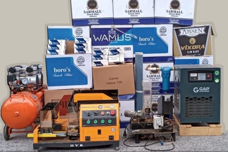 Kocaeli'de 70 bin makaron ele ge&ccedil;irildi