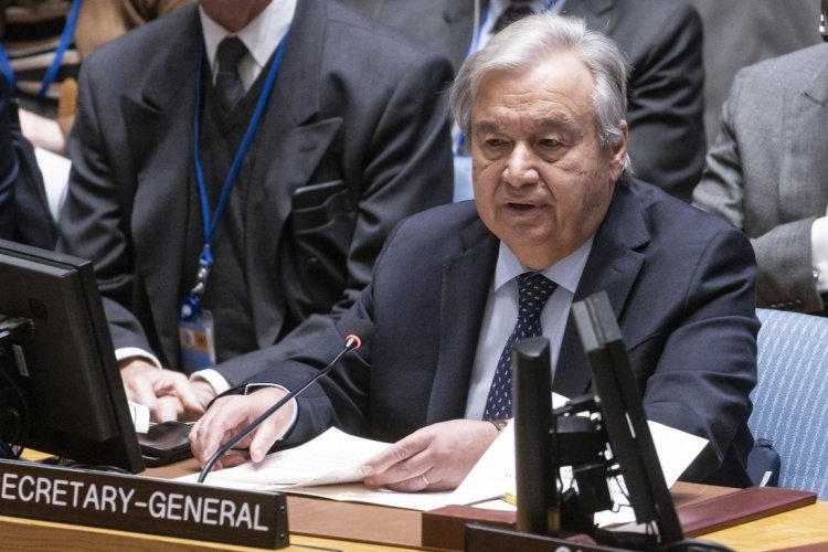 Guterres: Gazze halkı d&uuml;nyanın g&ouml;zleri &ouml;n&uuml;nde b&uuml;y&uuml;k bir insani felaket yaşıyor