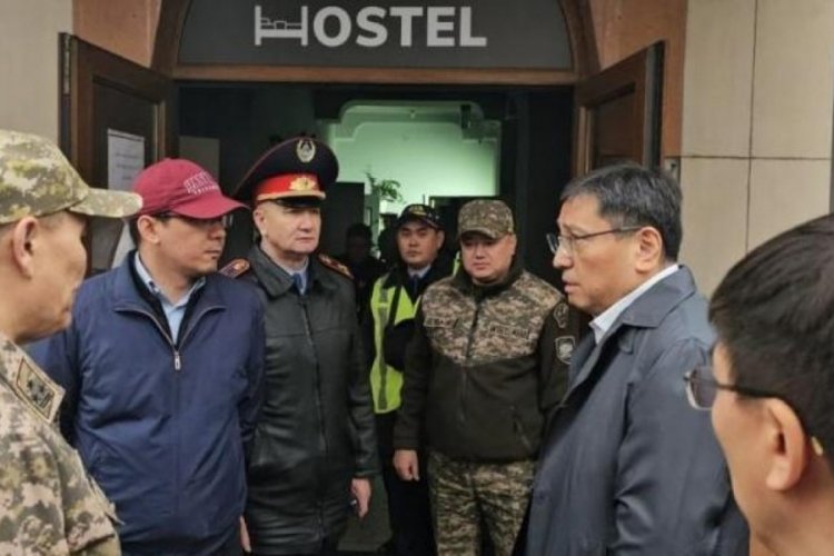 Kazakistan'da &ccedil;ıkan yangında 13 kişi hayatını kaybetti!
