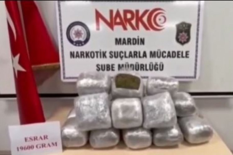 Mardin'de 19 kilo esrar ele ge&ccedil;irildi, 2 kişi tutuklandı