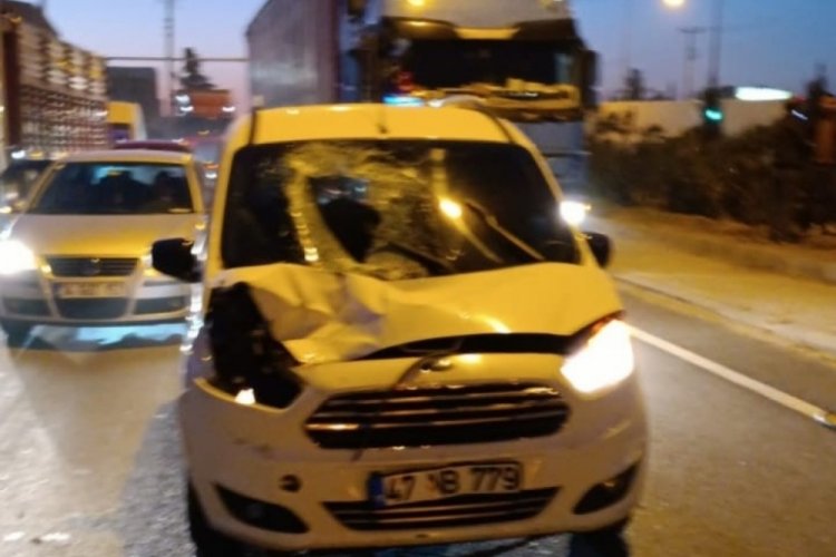 Mardin'de trafik kazası: 1 ağır yaralı
