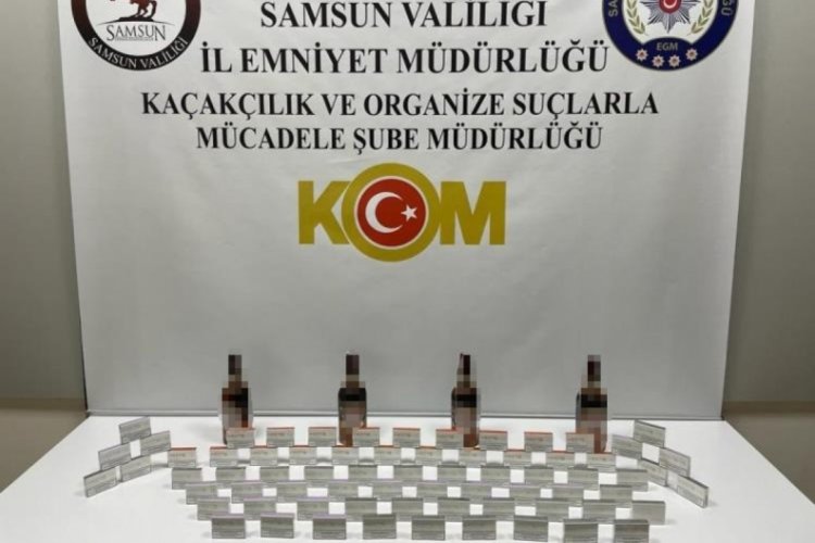 Samsun'da 70 paket ka&ccedil;ak elektronik sigara t&uuml;t&uuml;n&uuml; ele ge&ccedil;irildi