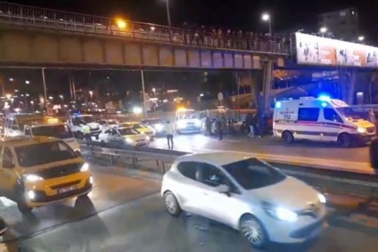 İstanbul'da bir kişi &uuml;st ge&ccedil;itten atladı