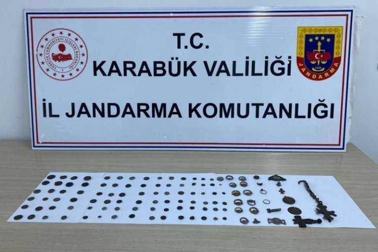 Karab&uuml;k'te tarihi eser operasyonu!