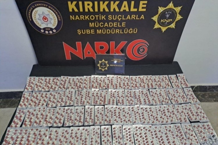 Kırıkkale'de bin 112 adet uyuşturucu hap ele ge&ccedil;irildi