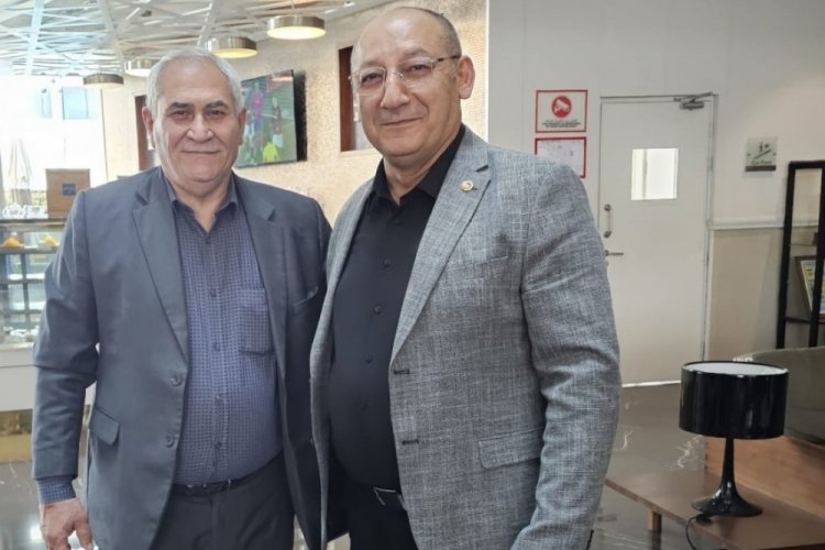T&uuml;rkiye Halter Federasyonu Başkanı Talat &Uuml;nl&uuml;, Jalood ve Conflitti ile g&ouml;r&uuml;şt&uuml;