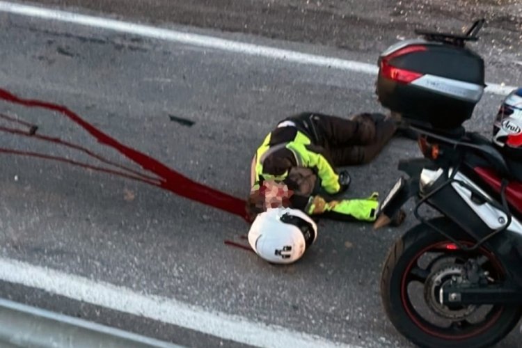 Muğla-Denizli karayolunda bariyerlere &ccedil;arpan motosiklet s&uuml;r&uuml;c&uuml;s&uuml; ağır yaralandı