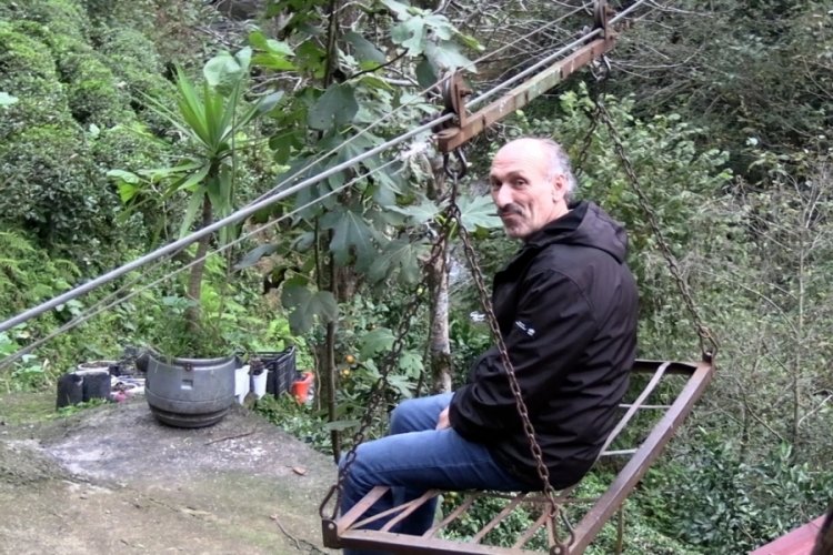 Rize'de tehlikeli teleferik yolculuğu 'yol' ile son buldu