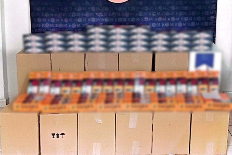 Tekirdağ'da 200 bin adet makaron ele ge&ccedil;irildi