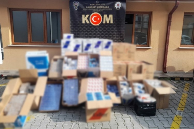 Konya Polisinden 3 milyon liralık ka&ccedil;ak&ccedil;ılık operasyonu