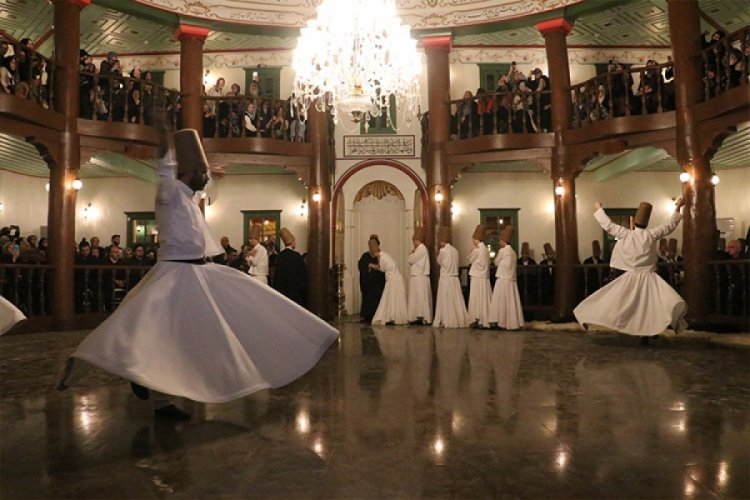 Bursa Mevlevihanesi'nde Şeb-i Arus t&ouml;reni