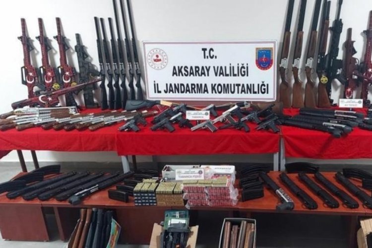 Aksaray'da evin banyosundan cephanelik &ccedil;ıktı!