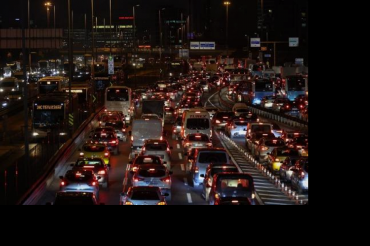 İstanbul'da trafik yoğunluğu!