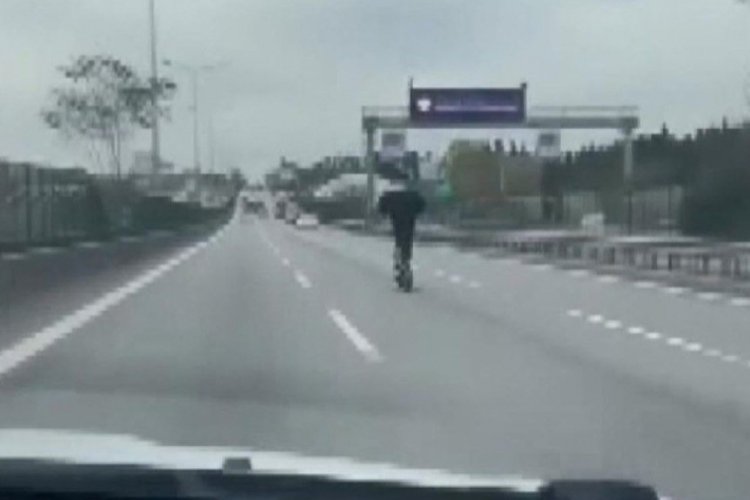 Hız limitini aşan skuter tehlikesi