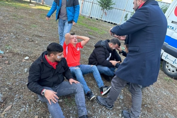 Kocaeli'de B&ouml;lgesel Amat&ouml;r Lig ma&ccedil;ında ortalık karıştı