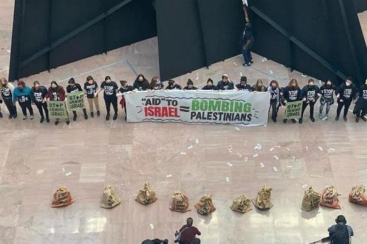 ABD'de Hart Senato Ofis Binası'nda protesto