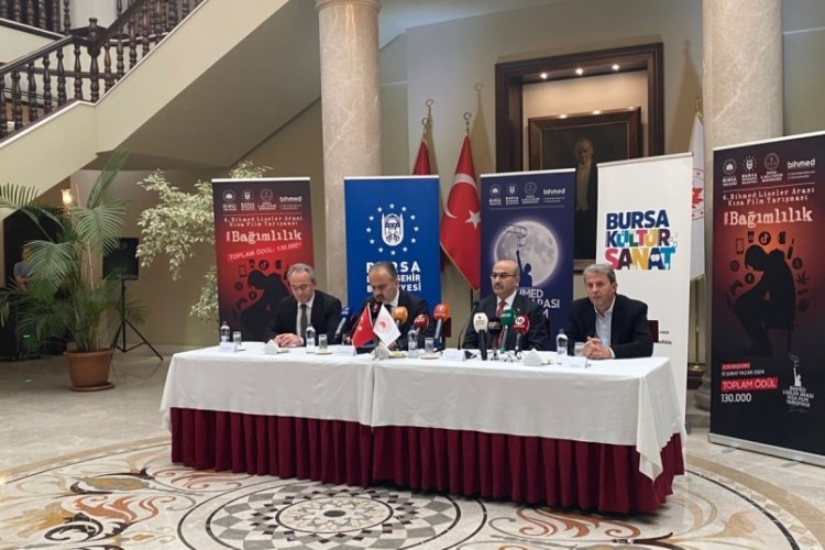Bursa'da 4. BİHMED Liseler Arası Kısa Film Yarışması tanıtılıyor&nbsp;