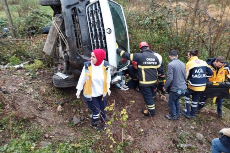 Ordu'da kamyonet kazası: 4 yaralı