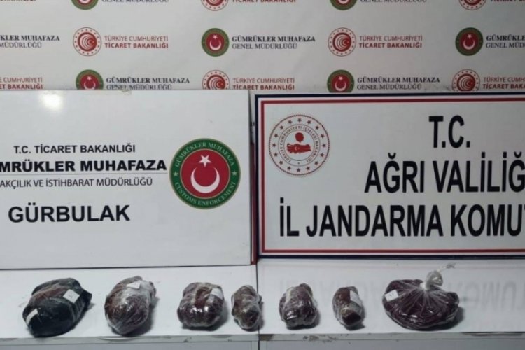 Ağrı'da milyonluk safran ele ge&ccedil;irildi
