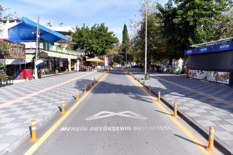 Mersin'de iskele yolu yenilendi