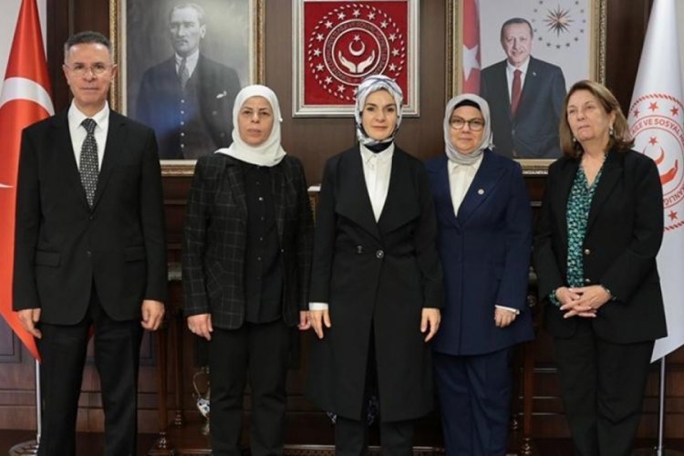 Bakan G&ouml;ktaş, Filistin Ankara B&uuml;y&uuml;kel&ccedil;isi Mustafa ile bir araya geldi