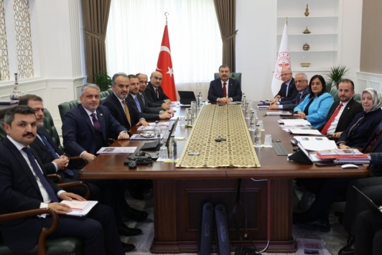 Bursa Valisi Mahmut Demirtaş'tan Bakan Koca'ya ziyaret