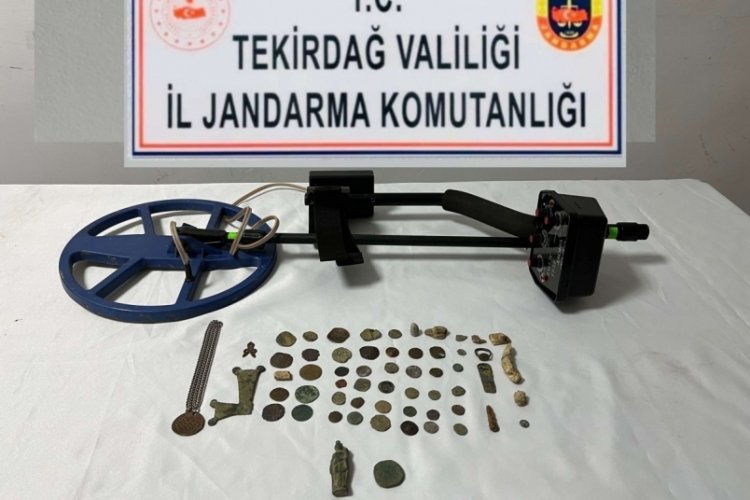 Tekirdağ'da tarihi eser operasyonu yapıldı