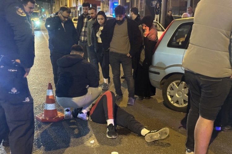 Tekirdağ'da otomobil ile motosiklet &ccedil;arpıştı: 2 yaralı